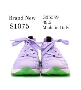 Brand New Chanel Fabric Sneakers Sz 39.5